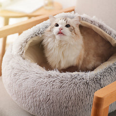 First Class Cat Warm Bed Cozy Winter Sleeping House