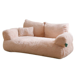 Warm Flannel Cat Sofa Bed Soft Plush Pet Sleeping Couch