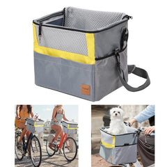 Pet Bicycle Basket – Front Bike Carrier for Small Dogs & Cats