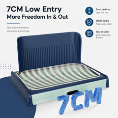 Drawer-Style Dog Potty Tray with Wire Grid