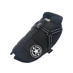 Dog Winter Jacket with Harness Warm Pet Coat for Outdoor Walking