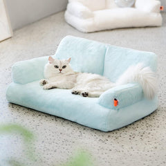Fluffy Pet Sofa Bed Small Medium Cat Dog Couch Washable 15lbs