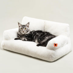 Fluffy Pet Sofa Bed Small Medium Cat Dog Couch Washable 15lbs