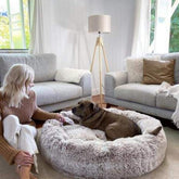 PetsLoveStory® Plush Round Pet Bed