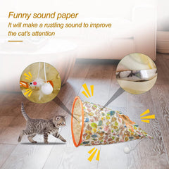 Foldable Interactive Cat Toy