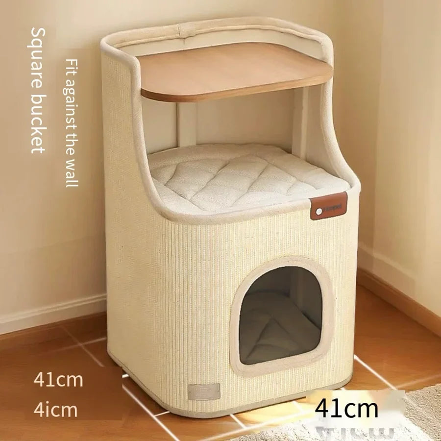 Sisal Cat Scratching Board – 2-in-1 Round Bed & Furniture Protector