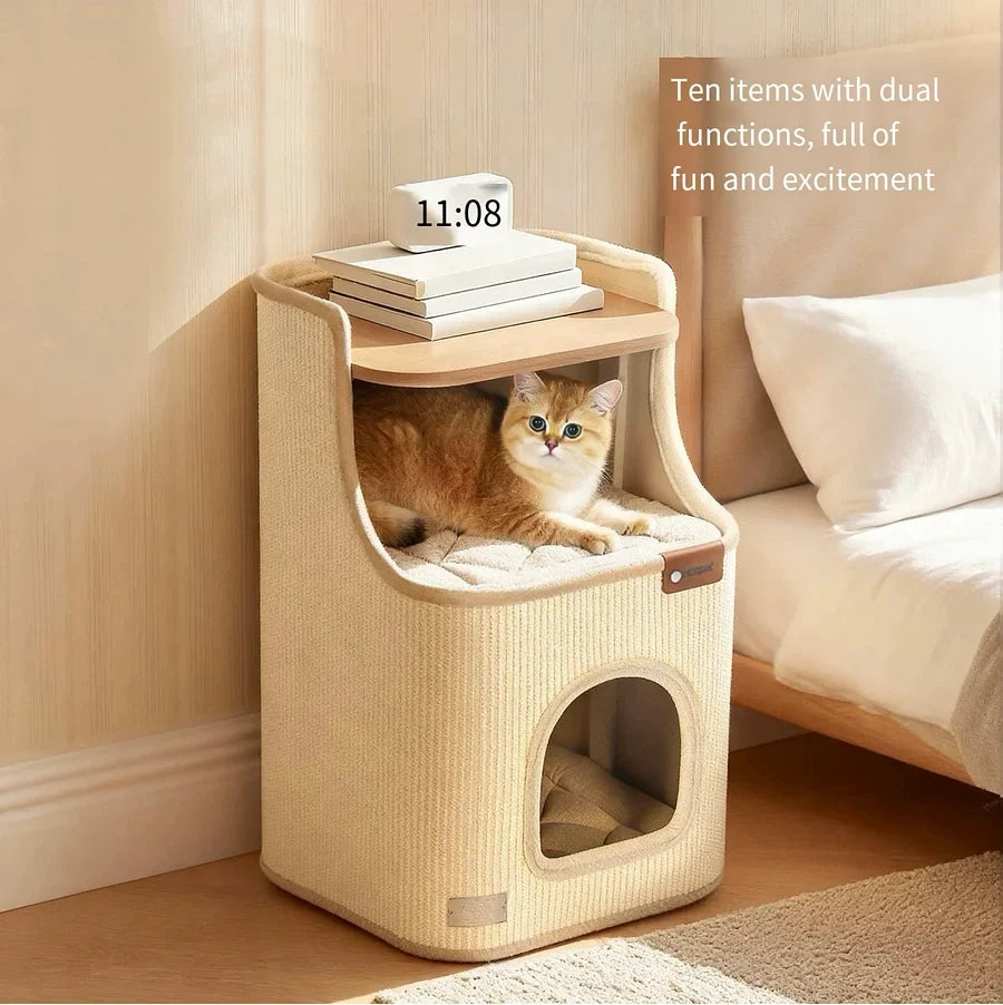 Sisal Cat Scratching Board – 2-in-1 Round Bed & Furniture Protector