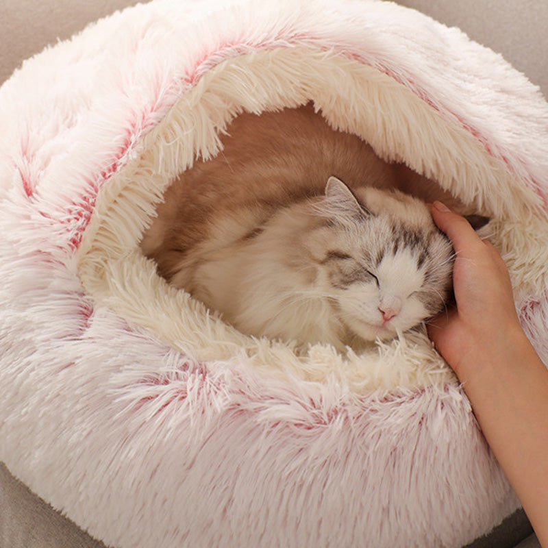 First Class Cat Warm Bed Cozy Winter Sleeping House