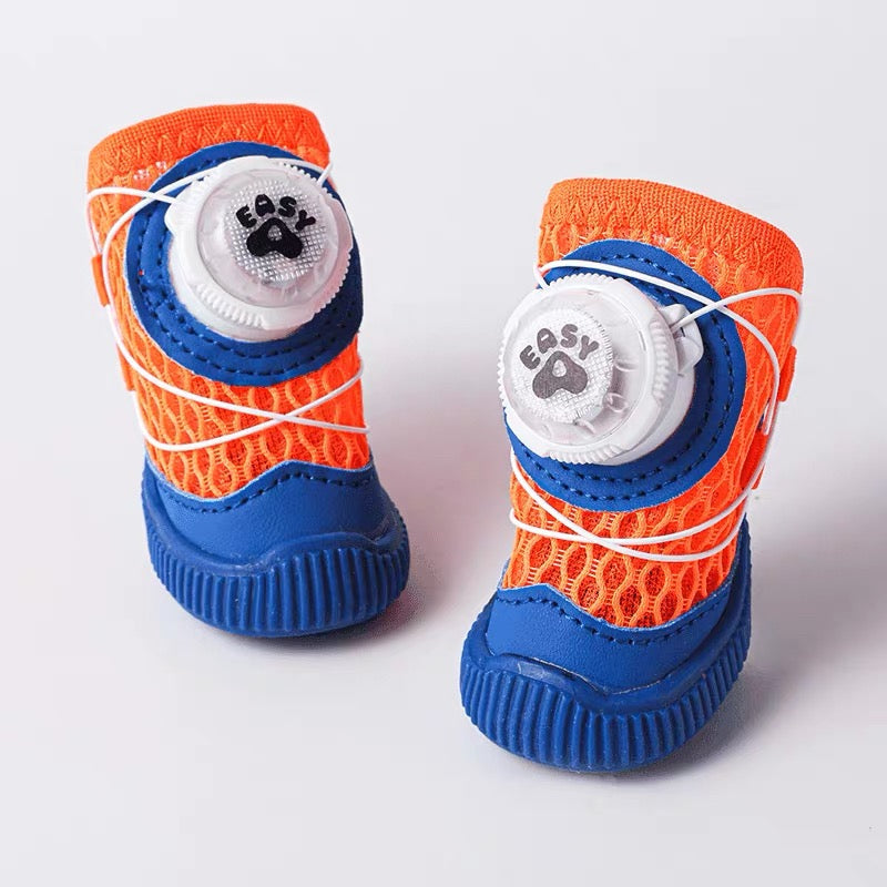 Dog Shoes with Rotating Buckle & Lights
