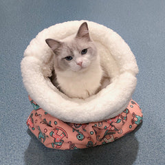 Cat Sleeping Bag Cozy Pet Bed for Cats Indoor Resting Nest