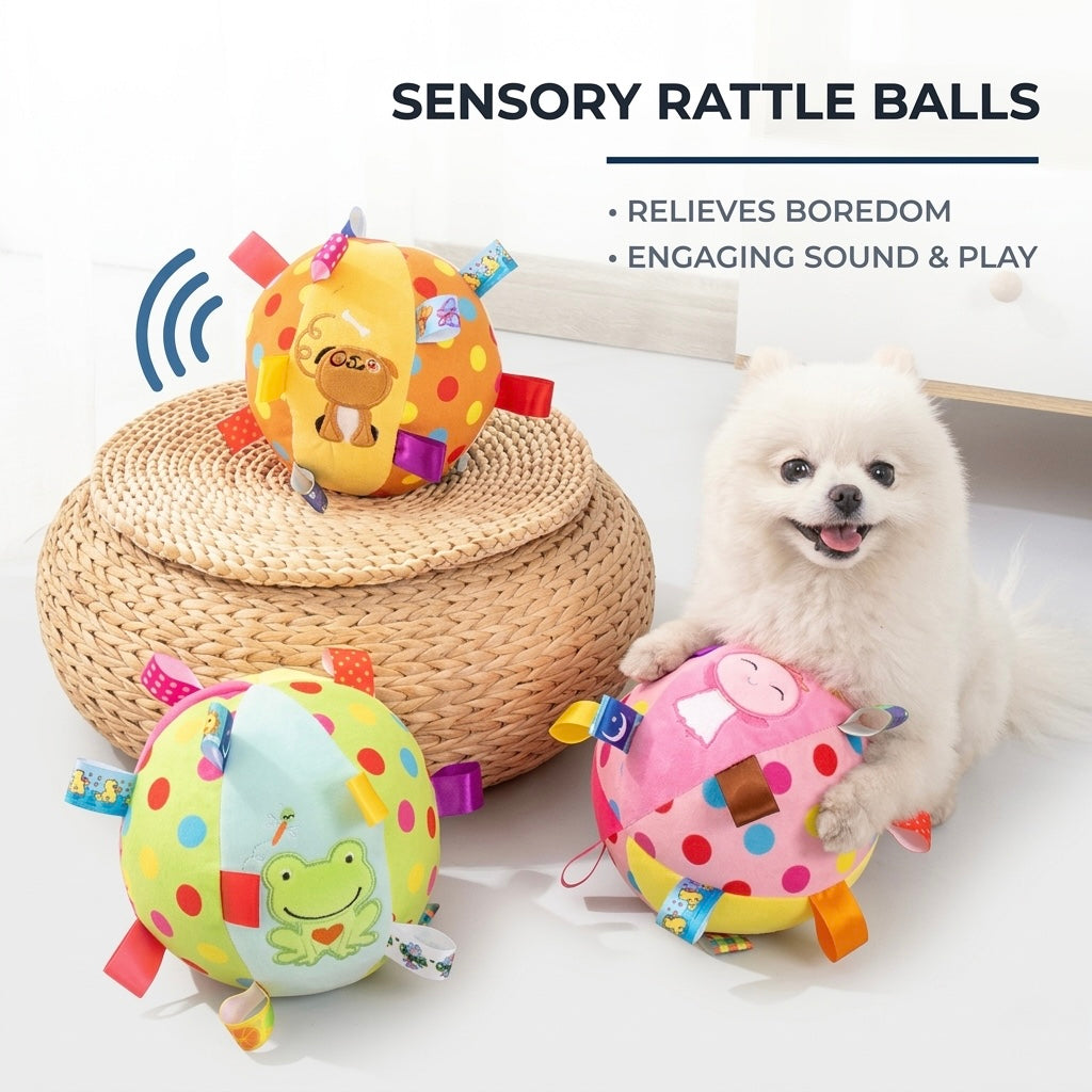 Colorful Squeaky Hanging Dog Training Toy