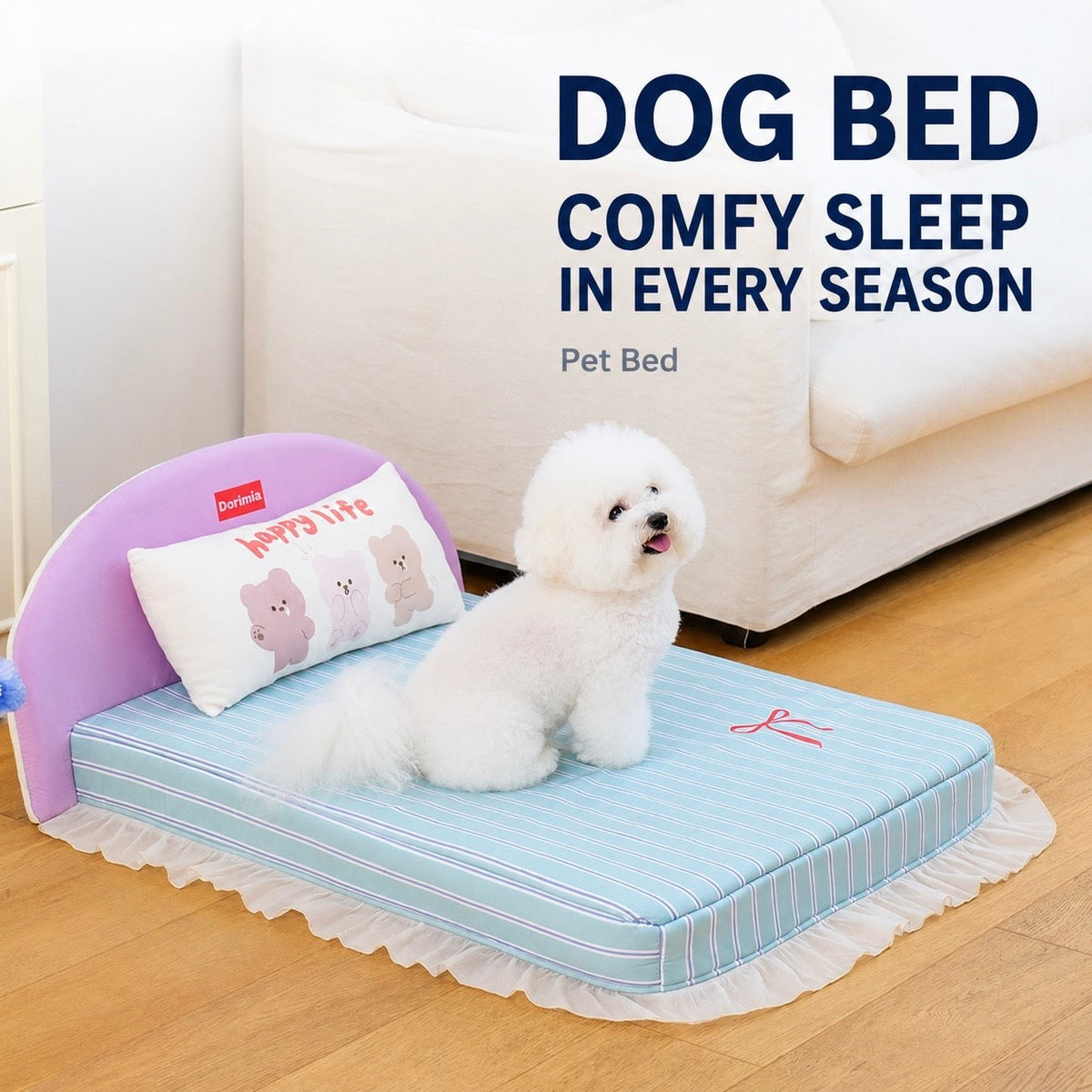 Pet Bed With Neck Support