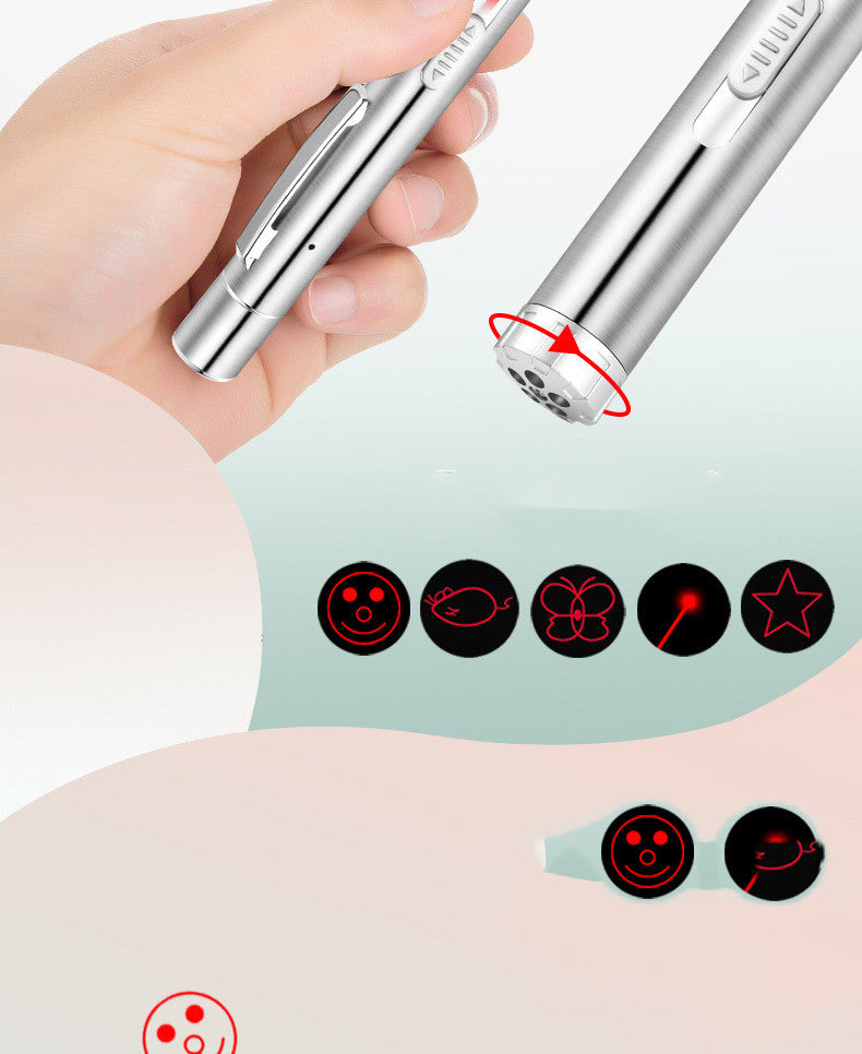 Laser Funny Cat Stick Pen Light Rotation  Pattern