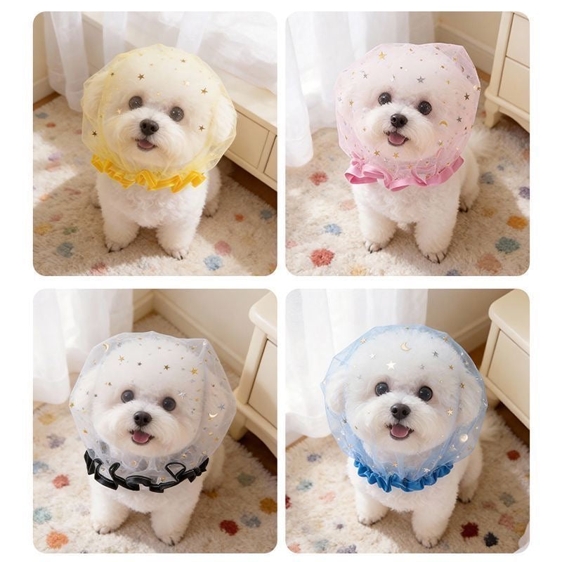 Mesh dog headgear