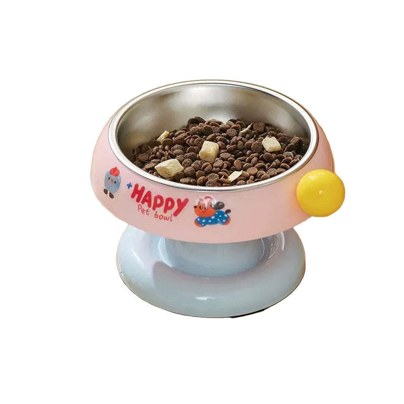 Neck-protective structure pet bowl