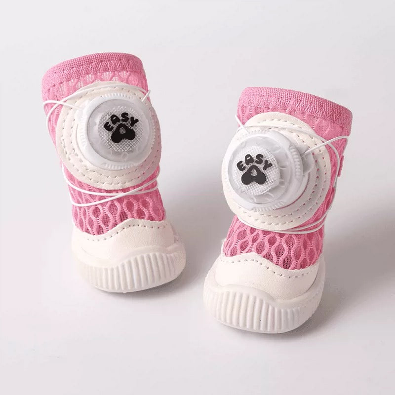 Dog Shoes with Rotating Buckle & Lights