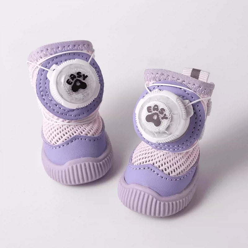 Dog Shoes with Rotating Buckle & Lights