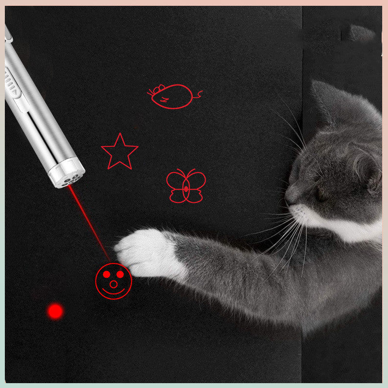 Laser Funny Cat Stick Pen Light Rotation  Pattern