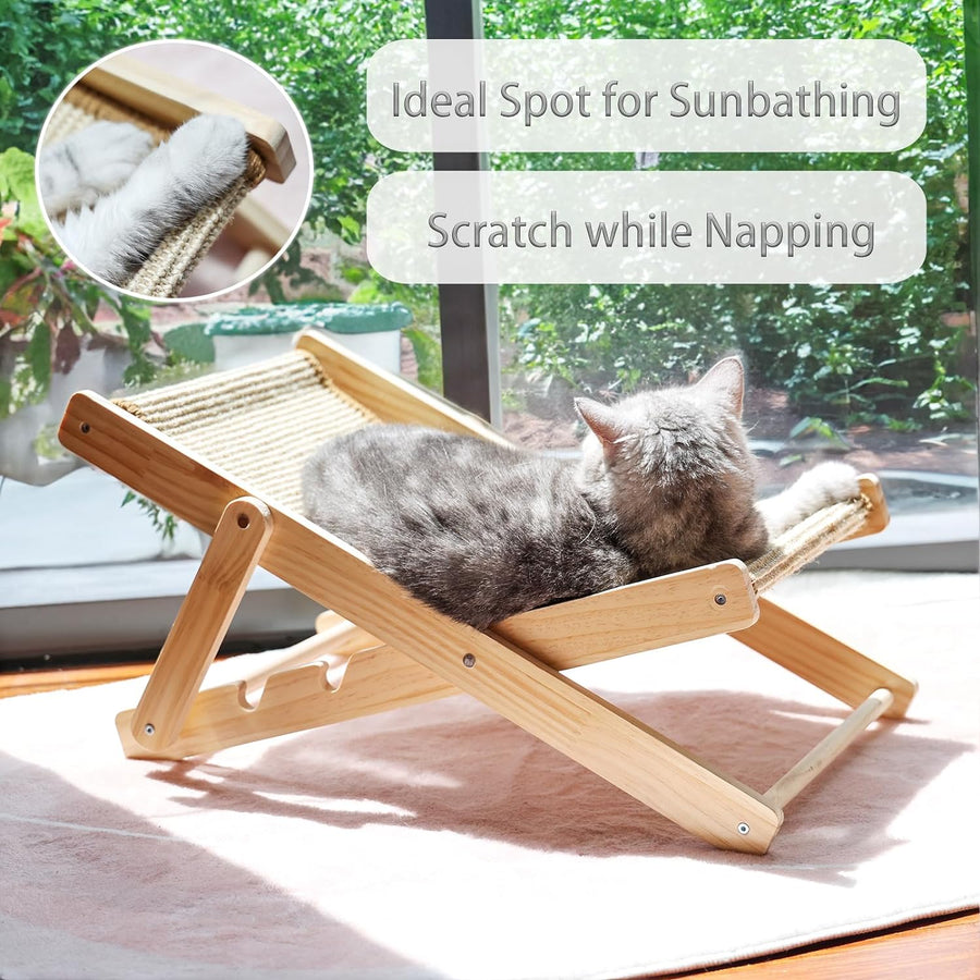 Sisal Cat Rocking Chair Scratching Board Cat Bed