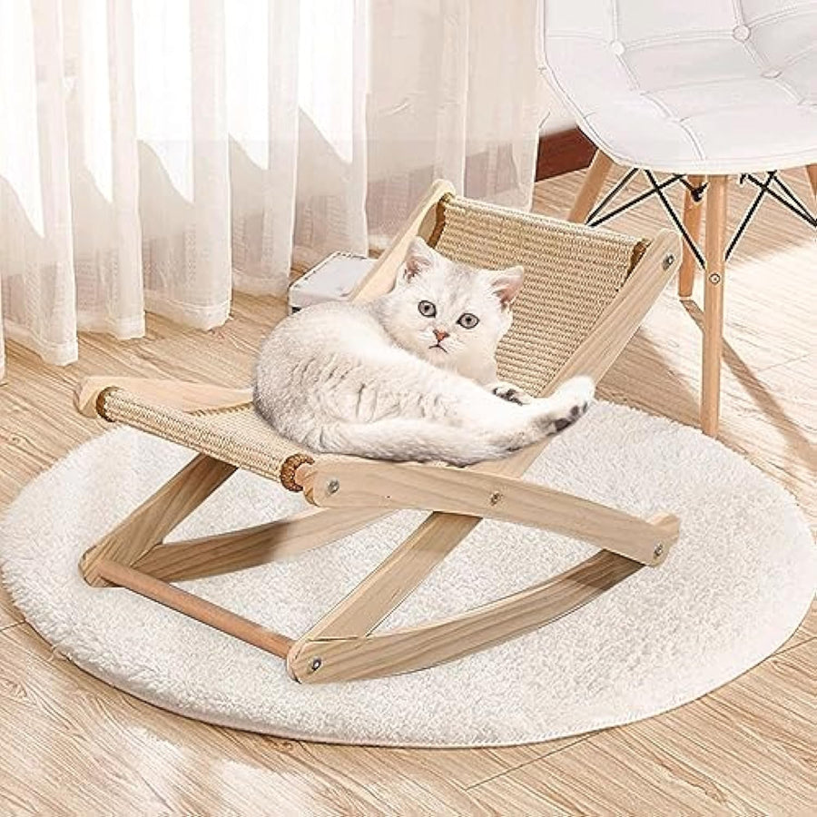 Sisal Cat Rocking Chair Scratching Board Cat Bed