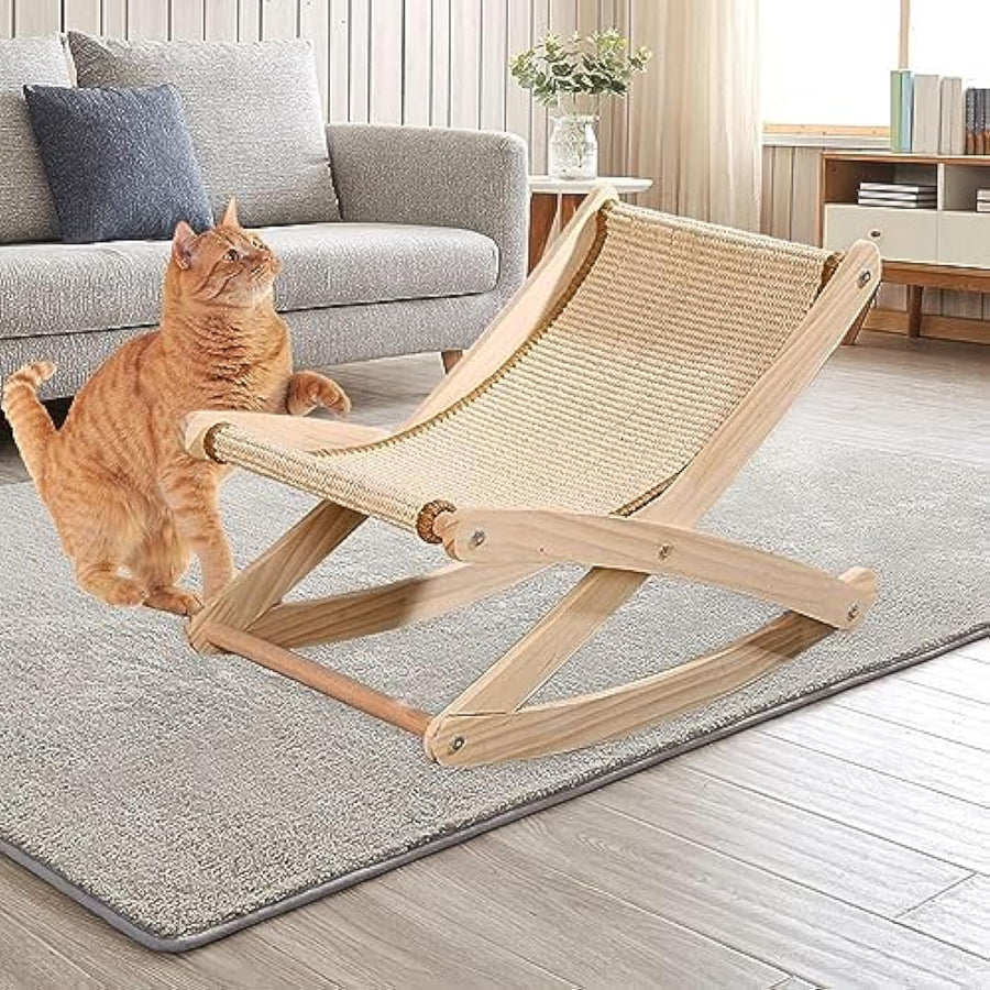 Sisal Cat Rocking Chair Scratching Board Cat Bed