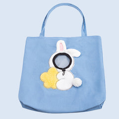 Canvas Pet Carrier Bag Bee Shape Sling Bag for Small Dogs Cats