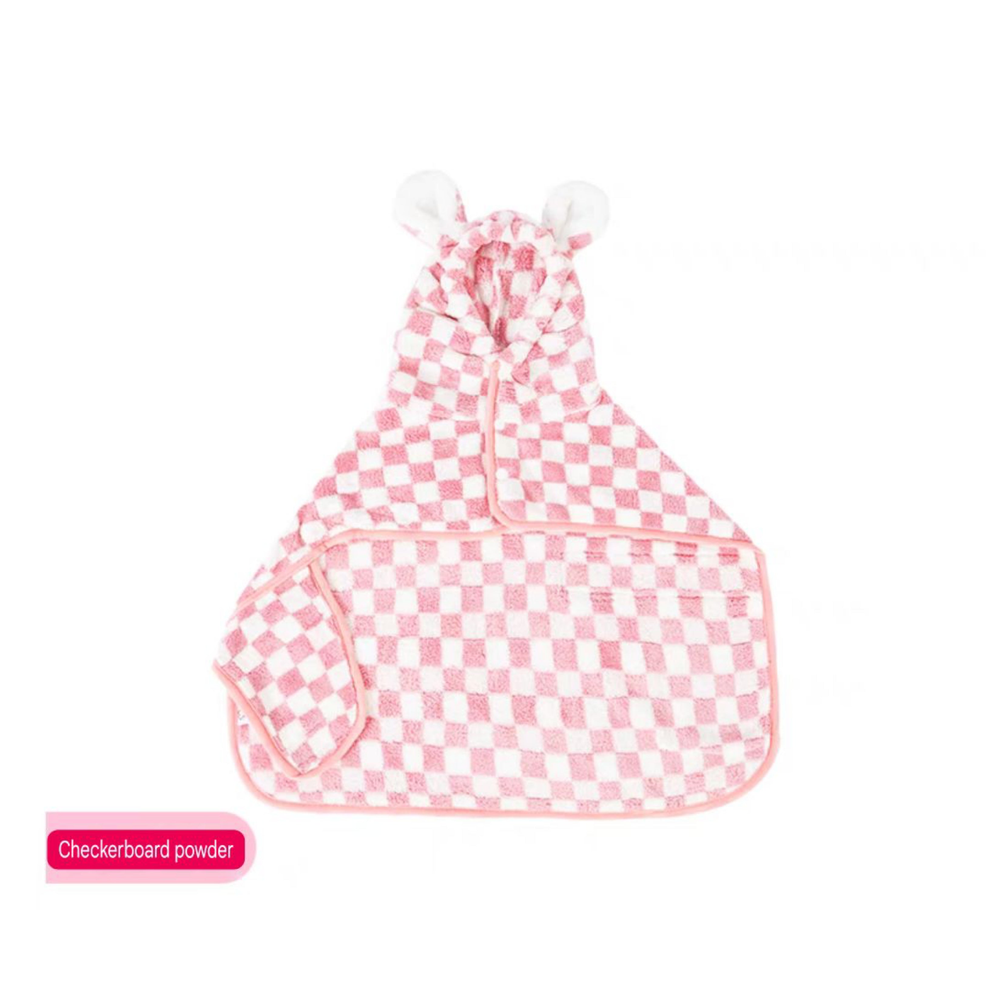 Rabbit ears bathrobe for dogs
