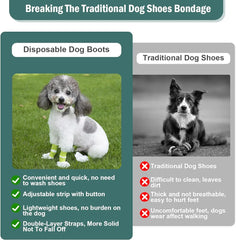 Disposable Waterproof Dog Booties for Paw Protection