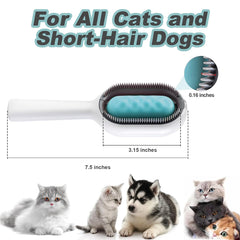 2-in-1 Pet Hair Cleaning Brush Dog Cat Grooming & Hair Removal Tool