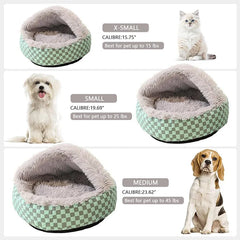 Diamond Quilt Pet Nest Soft Cozy Bed for Cats & Dogs