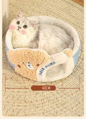 2 Story Cat Barrel Pet Soft Fabric House