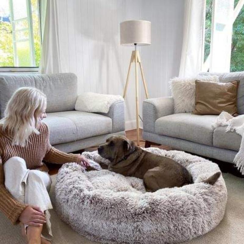 Plush Round Pet Bed