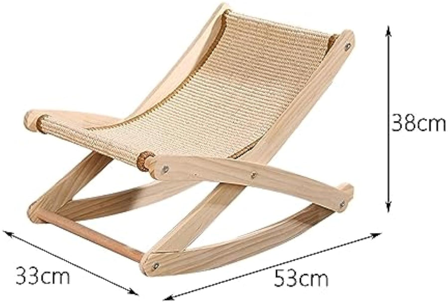 Sisal Cat Rocking Chair Scratching Board Cat Bed